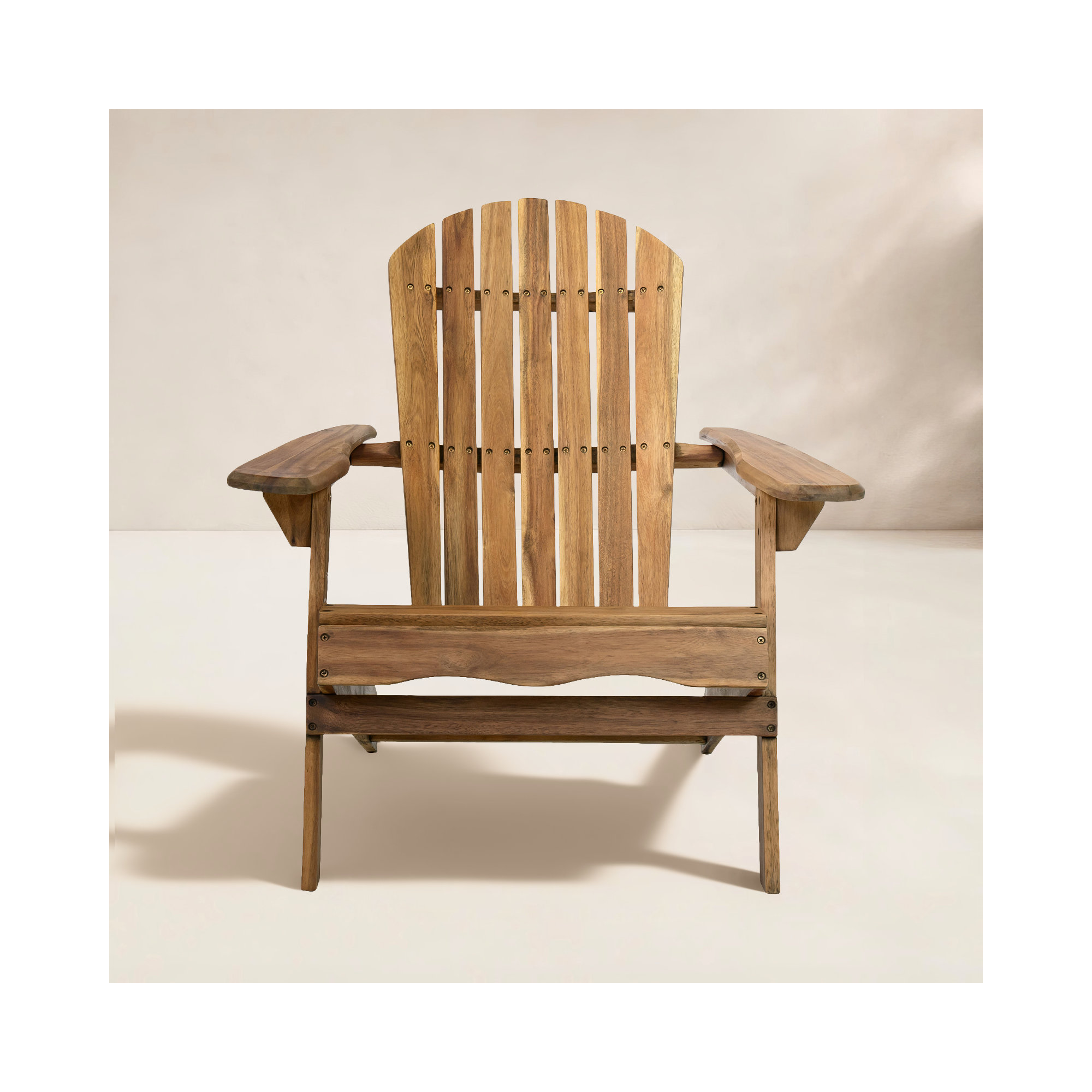 Kalicki Outdoor Adirondack Chair, Natural