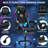 HOFFREE Gaming Chair With LED RGB Lights With Massage And Footrest Ergonomic Computer Chair High Back Video Game Chair With Adjustable Lumbar Support Linkage Armrest-1852369183