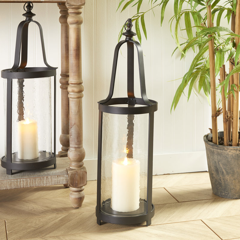 Edwin Hurricane Candle Holder, 28" H x 8" W x 8" D