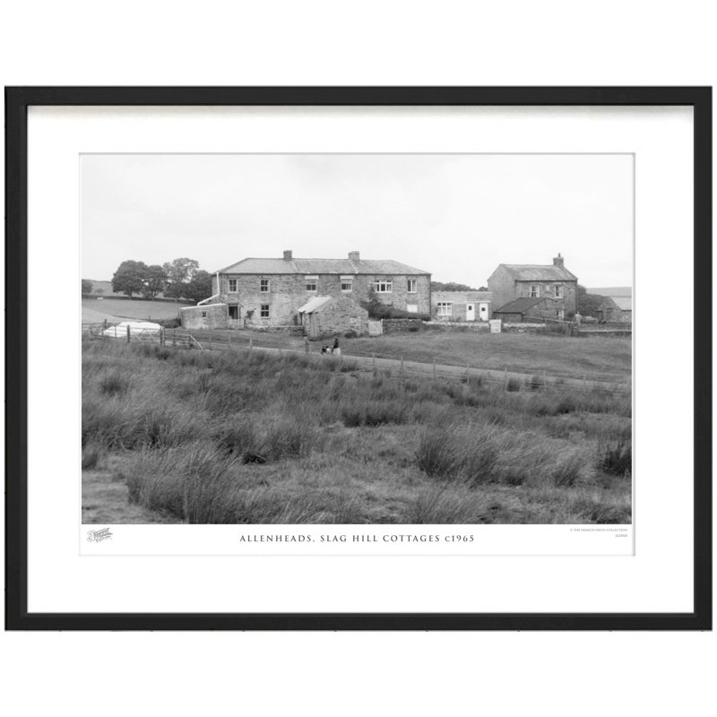 Allenheads, Slag Hill Cottages C1965 - Single Picture Frame Print, 45cm H x 60cm W x 2.3cm D
