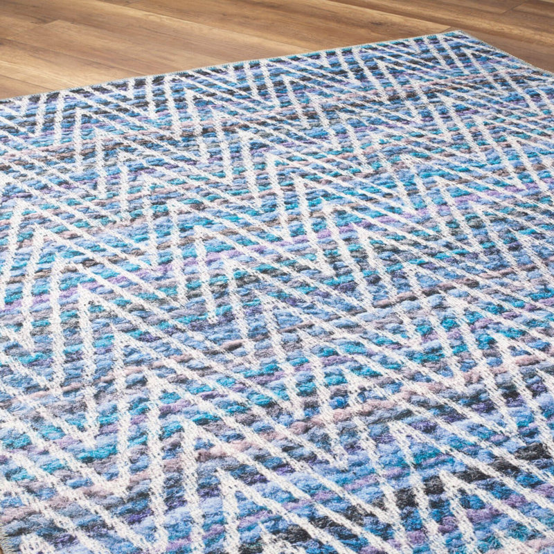 Luxueux tapis lavable à la machine, 100% polyester, 7,5 x 10,8 pieds | Hauteur des poils: 0,2 po, 1850 g / m² | Dessus en polyester recyclé, facile d'entretien, parfait pour le salon et la chambre à coucher, conception douce et durable