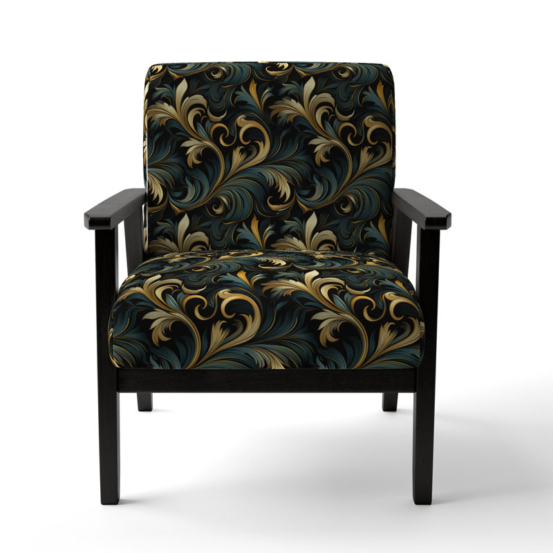 Fauteuil d'appoint rembourré de style bohémien et éclectique de luxe Essinger