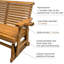 Fauteuil oscillant d'extérieur en bois Ruvimbo-275772954