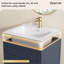 24 po X P 22 po D Comptoir de meuble-lavabo simple en marbre