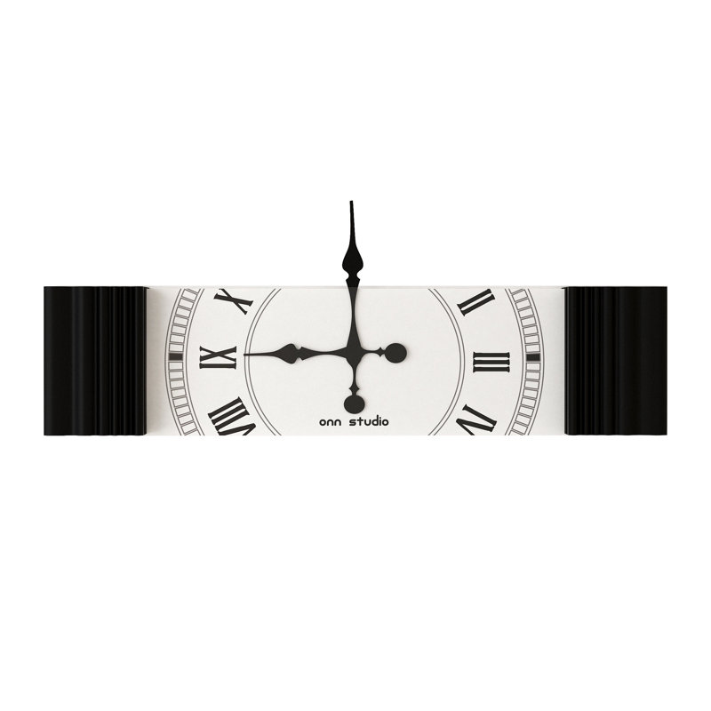 Fann Wood Wall Clock, Black