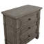 Gabrielle 3 tiroirs gris chaud avec chargeur USB et tiroir caché 28 po W Table de chevet