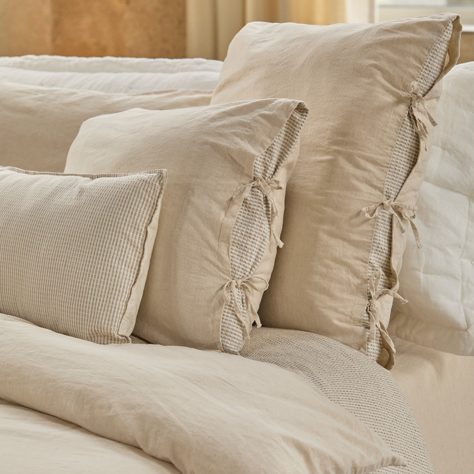 PETRA Linen Shams, Euro