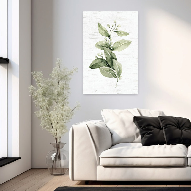 Leafy Retreat 5, art naturel contemporain, H 36 po x l 24 po