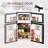 HomCom 3.2 Cubic Feet Portable Freestanding Mini Fridge with Freezer-99187428