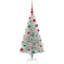 vidaXL Christmas Tree with 300 LEDs with Stand Silver PET-640055045