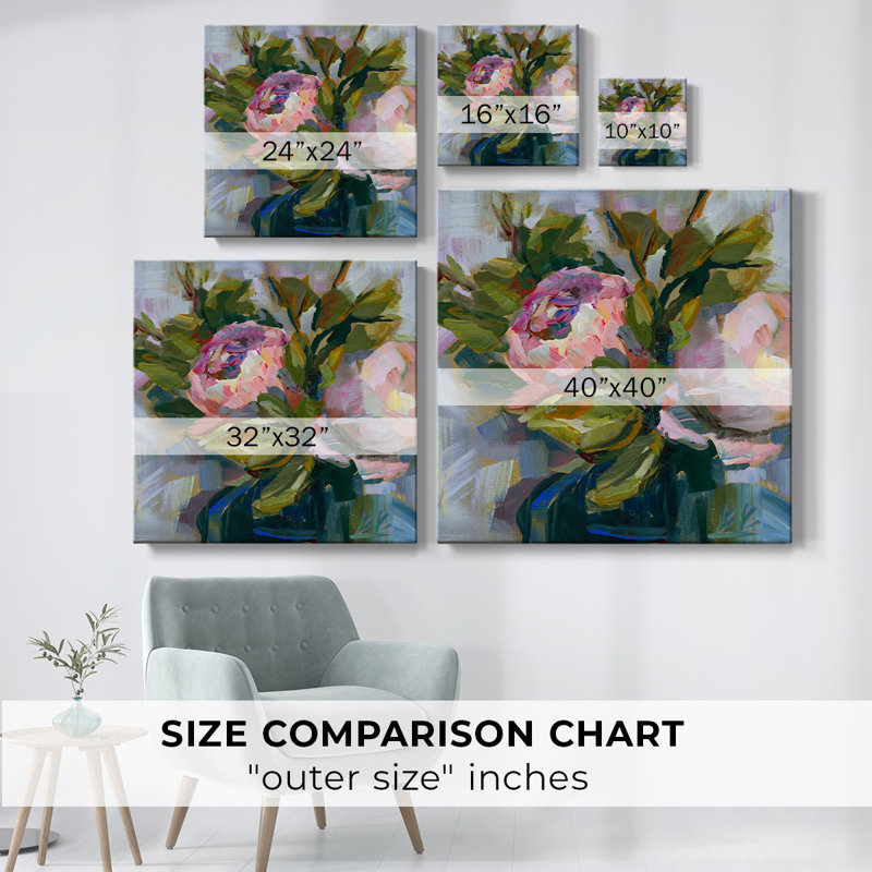 «Pumpkin Bouquet I», reproduction sur toile, H 8 po x l 8 po x P 1,5 po