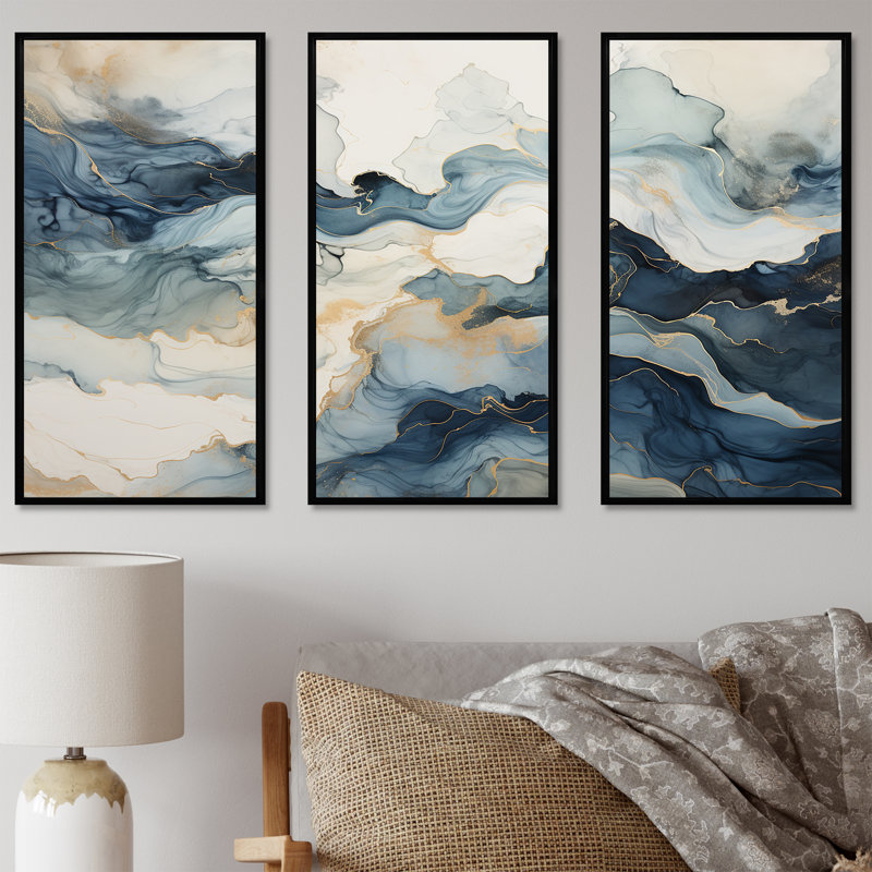 «Minimalisme», impression d'art mural, Cadre flottant noir, H 40 po x l 60 po x P 1 po