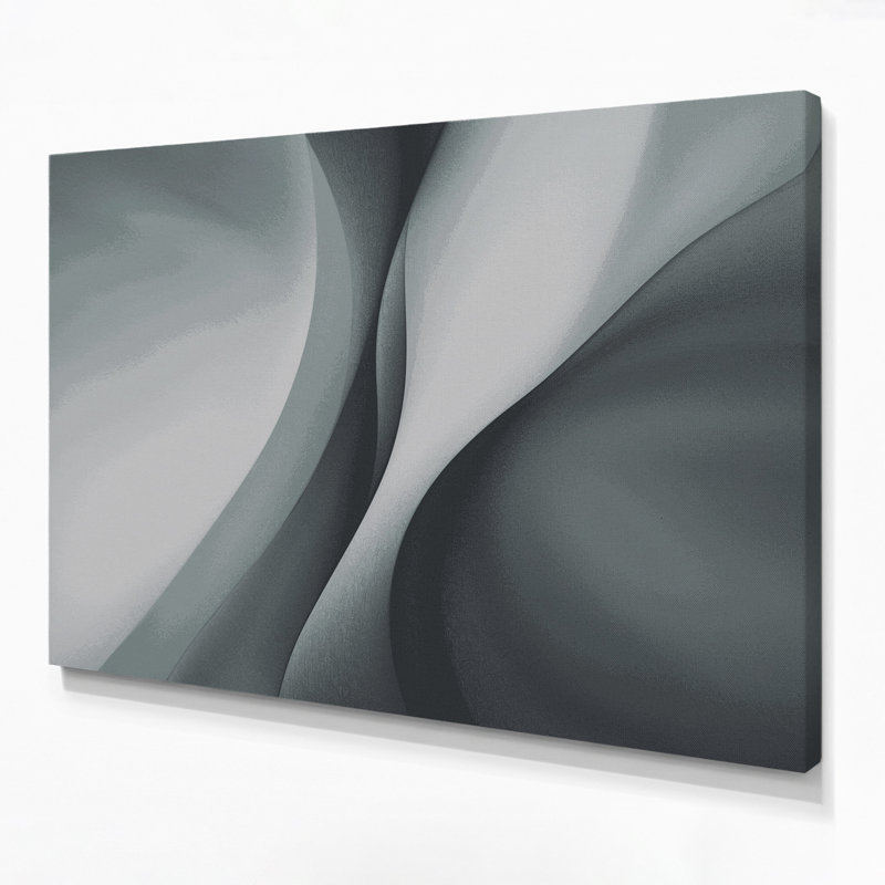 Minimalisme 45, art mural sur toile grise, H 11 po x l 14 po