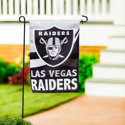 Drapeau de jardin en polyester 18 po x 13 po Las Raiders de Las Vegas