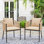 Wilmette Metal Dining Chair with Cushions