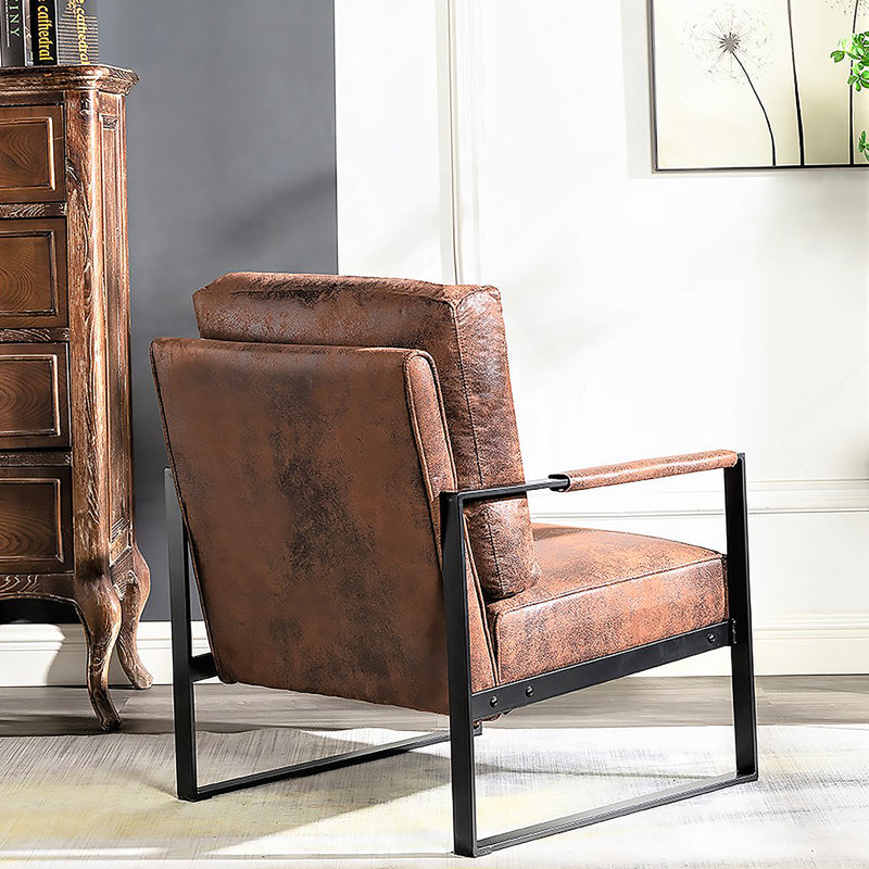 Fauteuil d'appoint Classic Mid Century Modern, Brun