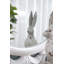 Statue de lapin crème en ciment patiné 1pc