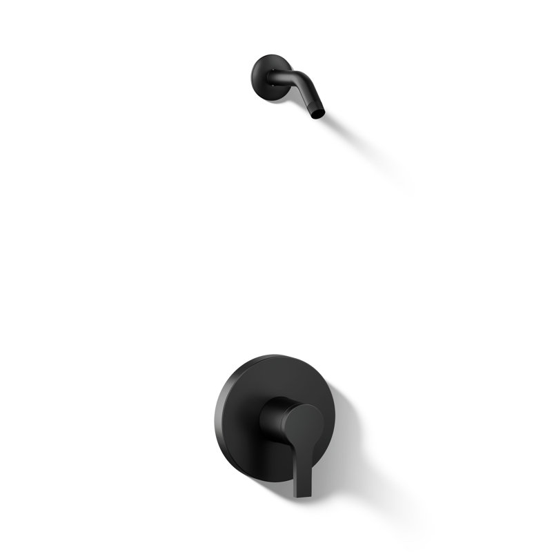Elate Rite-Temp Shower Trim Kit, Without Showerhead, Matte Black