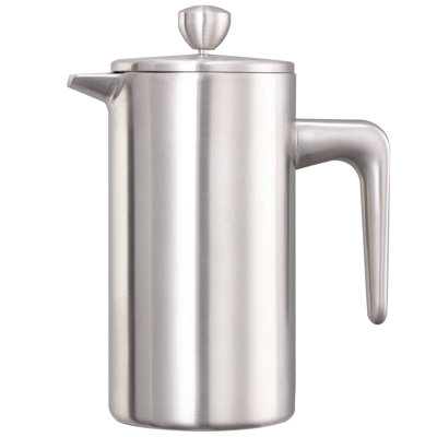 Cafetière à double paroi en acier inoxydable