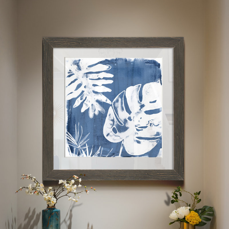 Indigo Indigo impressions IV-reproduction d’art, H 27,5 po x l 27,5 po x P 1,5 po, Cadre en papier gris