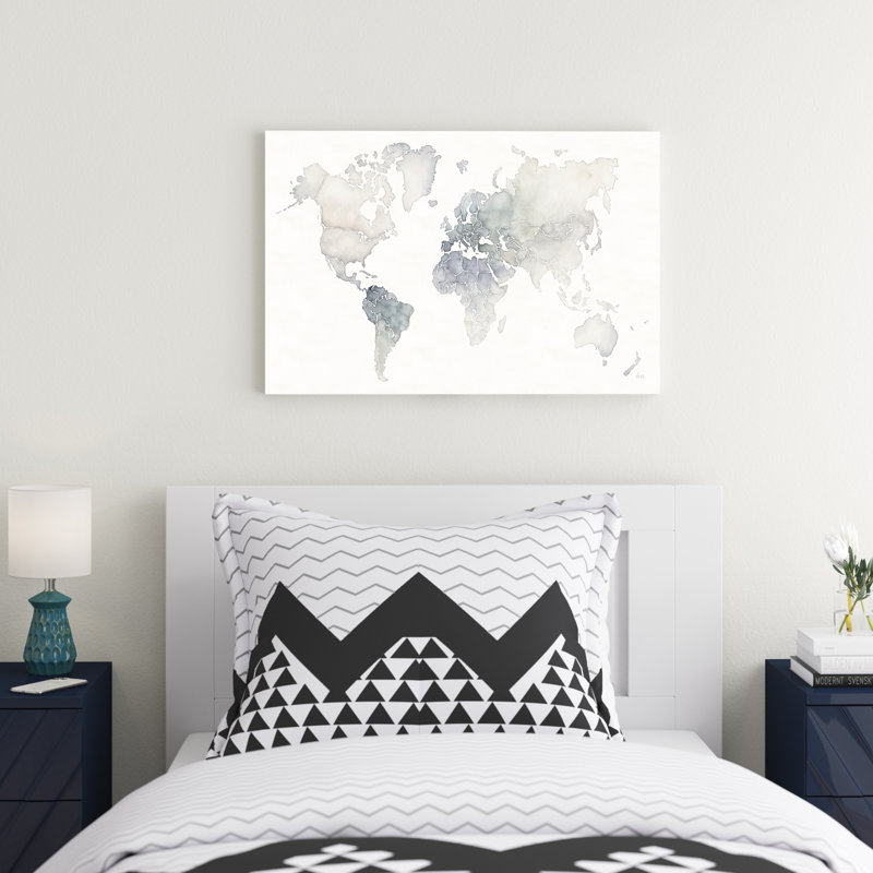 Aquarelle Wanderlust, H 20 po x l 30 po x P 1,25 po