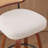  Counter Height Bar Stools - , Cane Rattan Back, Linen Upholstered Seat, Swivel Design For Kitchen Island/Bar/Counter-1143091595-1143091605