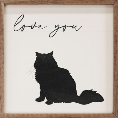 «Love You», chat à poils longs, blanc