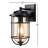 Wimborne Black 13" H Seeded Glass Outdoor Wall Light