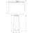 29"H, Table Lamp, Grey Resin, Ivory / Cream Shade, Modern, Lighting
