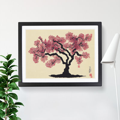 Cherry Blossom Tree Japanese 1 Piece Single Picture Frame Painting