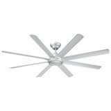 Hydra 8 - Blade Outdoor LED Smart Standard Ceiling Fan with Wall Control and Light Kit Included, Works With Alexa and iOS or Android App