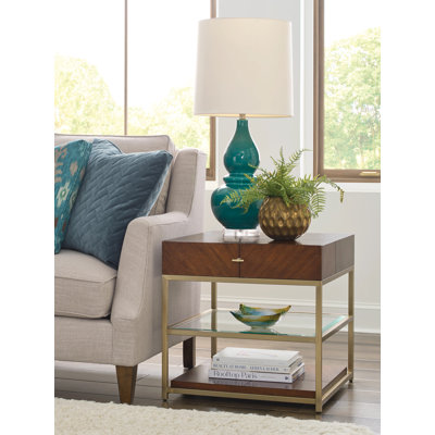 RECTANGULAR DRAWER END TABLE