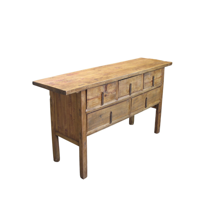 Antique Chinese Console Table with Five Drawers