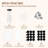 24 Pcs Glass Spice Jars 4oz
