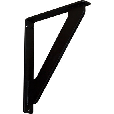 1 1/2"W x 10"D x 12"H Traditional Wrought Iron Bracket, (Single center brace) (4-Pack)