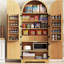 Grand garde-manger arqué de 72 po avec 8 tablettes de porte, armoires de rangement cannelées avec 3 tablettes réglables, tiroir caché, armoire polyvalente-2074209701