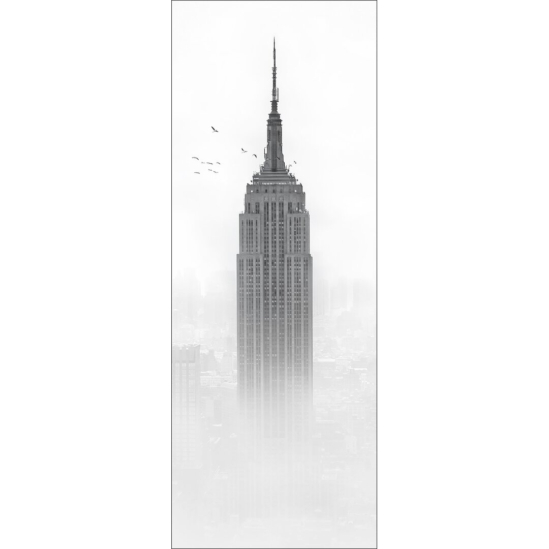 Leinwandbild Empire State Im Nebel