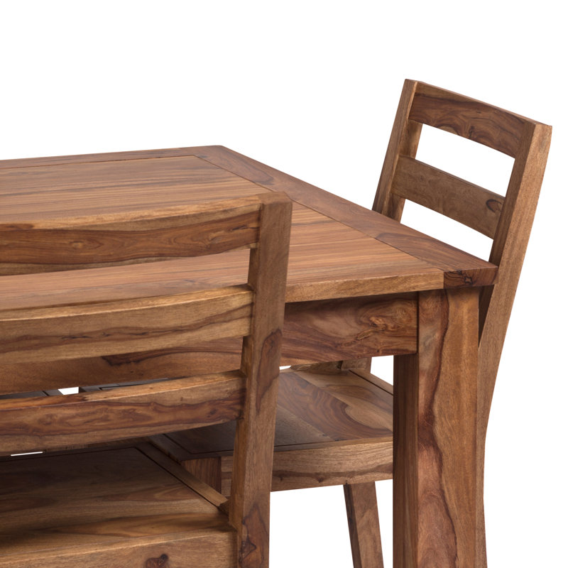 Kanwal Solid Wood Top Dining Set, 30'' H x 40'' W x 72'' L