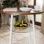Ensemble de table de bar 3 pièces avec 2 tabourets de bar - Table de pub moderne avec dossiers et tablette de rangement