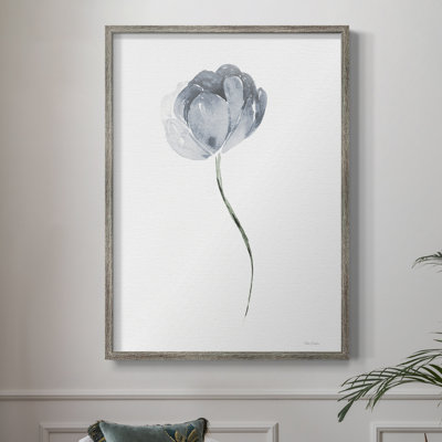 Tulipe II, reproduction encadrée - bois massif