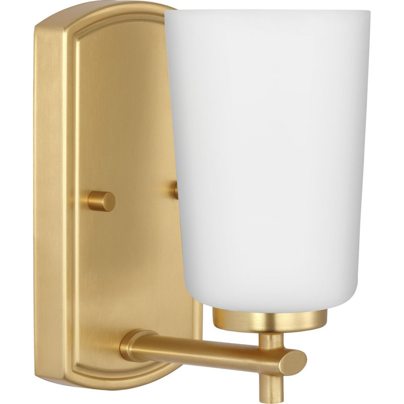 Cheria Dimmable Bath Sconce, Satin Brass