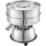 Automatic Sieve Shaker Included 12 Mesh + 80 Mesh Flour Sifter Electric Vibrating Sieve Machine 110V 50W Sifter Shaker Machine 1150 r/min for Rice & Herbal Powder Particles