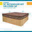 Couvre-spa carré ultime résistant à l'eau-37715812