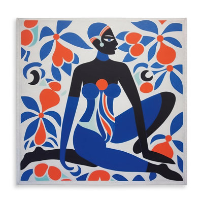 Beautiful Posture Blue Shapes Tablecloth | Indoor/Outdoor Decor
