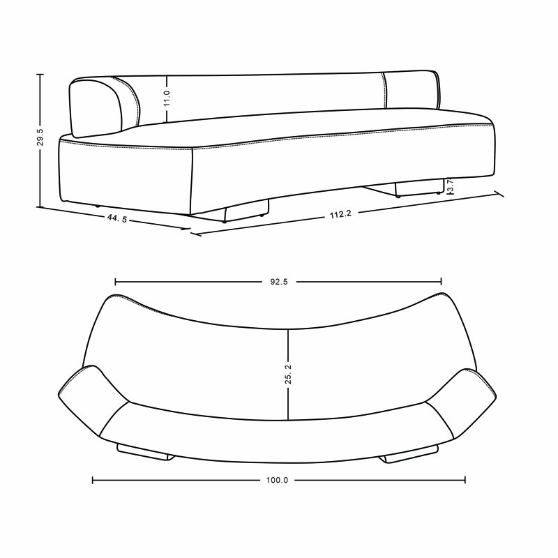 Giovedi 3-Piece Modern Chenille 112" Sofa, 90.6" Sofa, and Accent Chair Set, Giovedi Green Chenille