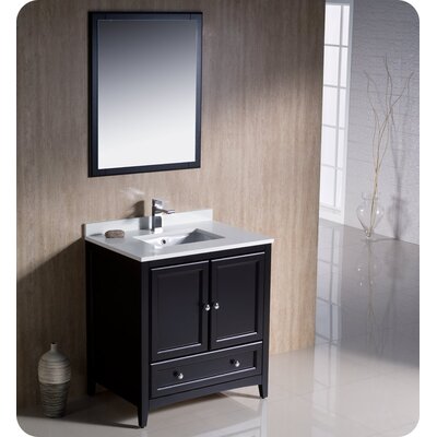 Formosa Fresca 30""Free-Standing Single Sink Bathroom Vanity Set with Mirror (Faucet Not Included) -  FVN2030ES