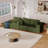 Basic Sectional Sofa, 108.3"  Foam Couch,L Shape Sofa With Chaise Lounge,Modular Cloud Sofa-1395614741