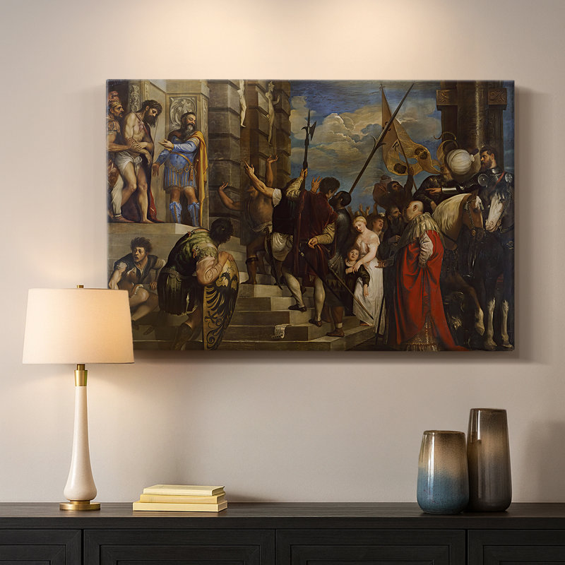 Ecce Homo-Titian (Tiziano Vecelli) - Toile tendue avec châssis-1543, 24 po x 36 po