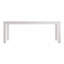 63" White Solid Wood Dining Table