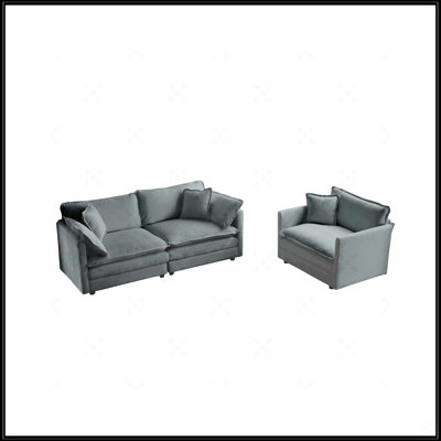 2 Seater Loveseat And Chair Set